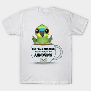 Coffee & Blue-Fronted Amazons! T-Shirt